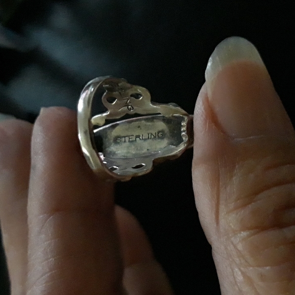 turquoise sterling silver ring - Picture 5 of 5